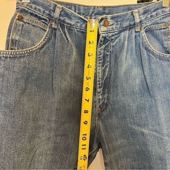 1970/80S 28" X 28” BROOKS RUGGED WEAR SOFT AND SLOUCHY PLEAT JEANS VINTAGE USA - Picture 7 of 10